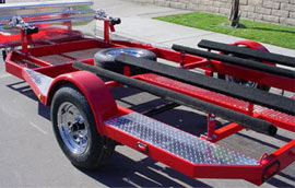 PWC Trailer, Diamond Plate Steps