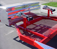 PWC Trailer, Front Mesh Storage